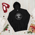 Rooted in Truth black Christian hoodie, front view