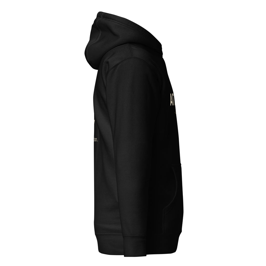 AGAPE Greek word Bible study hoodie, black, right view